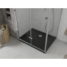Mexen Lima сгъваема душ кабина 90 x 120 см, прозрачна, хром + черен поддушник Flat