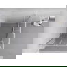 Mexen Exo квадратна разтегателна душ кабина 100 x 100 cm, прозрачна, хром - 8111-100-100-01-00
