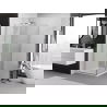 Mexen Exo окачена душ кабина 95 x 95 см, прозрачно, хром - 8181-095-095-01-00