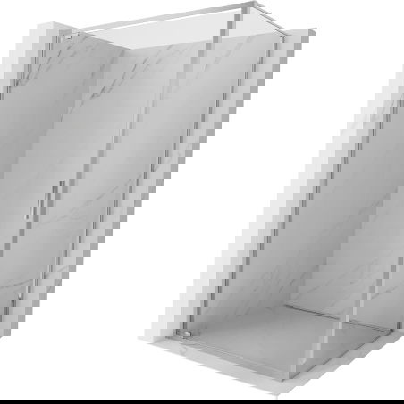 Mexen Exo отваряща се душ-кабина 80 x 100 см, прозрачна, хром - 8181-080-100-01-00