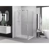 Mexen Exo отваряща се душ кабина 85 x 100 см, прозрачна, хром - 8181-085-100-01-00