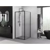 Mexen Exo плъзгаща се душ кабина 100 x 100 см, прозрачна, черна - 8151-100-100-70-00