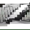 Mexen Exo плъзгаща се душ кабина 90 x 70 см, прозрачна, черна - 8151-090-070-70-00