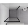 Mexen Exo отваряща се душ кабина 70 x 70 см, прозрачна, черна - 8181-070-070-70-00