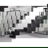 Mexen Exo душ кабина отваряема 85 x 70 см, прозрачна, черна - 8181-085-070-70-00