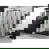 Mexen Exo душ кабина, 70 x 75 см, прозрачна, черна - 8181-070-075-70-00