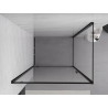 Mexen Exo-BR отваряща се душ кабина 70 x 75 см, прозрачна, черна - 8181-070-075-70-00
