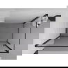 Mexen Exo сгъваема душ кабина 85 x 80 см, прозрачна, черна - 8181-085-080-70-00