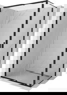 Mexen Exo плъзгаща се душ кабина 120 x 70 см, прозрачна, черна - 8151-120-070-70-00