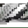 Mexen Exo душ кабина с панти 85 x 85 см, прозрачна, черна - 8181-085-085-70-00