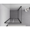 Mexen Exo-B Duo отваряема душ кабина 70 x 70 см, прозрачна, черна - 814-070-070-70-00