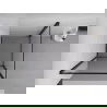 Mexen Exo душ кабина с панти 85 x 85 см, прозрачна, черна - 8181-085-085-70-00