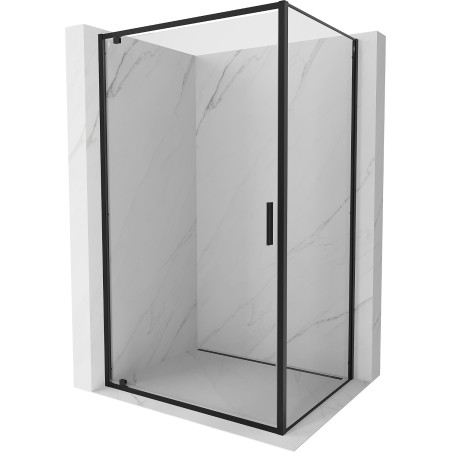 Mexen Exo-BR отваряема душ кабина 75 x 90 см, прозрачна, черна - 8181-075-090-70-00
