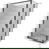 Mexen Exo плъзгаща се душ кабина 155 x 70 см, прозрачна, черна - 8151-155-070-70-00