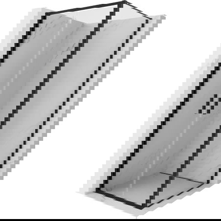 Mexen Exo душ кабина с врата 80 x 80 см, прозрачна, черна - 814-080-080-70-00