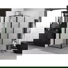 Mexen Exo врата на душ кабина 90 x 90 см, прозрачна, черна - 814-090-090-70-00