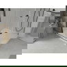 Mexen Lima сгъваема душ кабина 80 x 80 см, прозрачна, черна + поддушово корито Flat, бял - 856-080-080-70-00-4010B