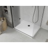 Mexen Lima Сгъваем душ кабина 80 x 90 см, прозрачна, черна + тарелка Flat, бяла