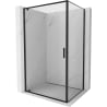 Mexen Exo кабина за душ с отваряеми врати 85 x 100 см, прозрачна, черна - 8181-085-100-70-00