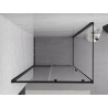 Mexen Exo-S плъзгаща се душ кабина 155 x 75 см, прозрачна, черна - 8151-155-075-70-00