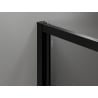 Mexen Exo кабина за душ, отваряща се, 70 x 75 см, прозрачна, черна - 814-070-075-70-00
