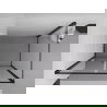 Mexen Exo отваряема душ кабина 70 x 85 см, прозрачна, черна - 814-070-085-70-00