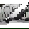 Mexen Exo отваряема душ кабина 70 x 85 см, прозрачна, черна - 814-070-085-70-00