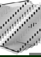 Mexen Exo душ кабина с отваряща се врата 80 x 85 см, прозрачна, черна - 814-080-085-70-00