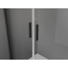 Mexen Exo душ кабина с отваряща се врата 70 x 95 см, прозрачна, черна - 814-070-095-70-00