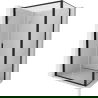 Mexen Exo душ кабина с отваряща се врата 70 x 95 см, прозрачна, черна - 814-070-095-70-00