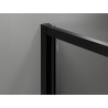 Mexen Exo-B Duo комплект душ кабина 80 x 70 см, прозрачна, черна - 814-080-070-70-00