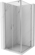 Mexen Exo-BR Duo отворяема душ кабина 70 x 70 см, прозрачна, хром - 8182-070-070-01-00