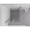 Mexen Exo-BR Duo отворяема душ кабина 70 x 70 см, прозрачна, хром - 8182-070-070-01-00