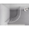 Mexen Exo-S кръгла плъзгаща се душ кабина 90 x 90 см, прозрачна, хром