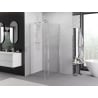 Mexen Exo душ кабина, сгъваема, 80 x 80 см, прозрачна, хром - 8182-080-080-01-00