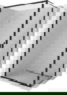 Mexen Exo плъзгаща се душ кабина 145 x 90 см, прозрачна, черна - 8151-145-090-70-00