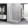 Mexen Exo-BR Duo кабина за душ с подвижни врати 80 x 70 см, прозрачна, хром