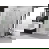 Mexen Exo душ кабина с люлееща се врата 80 x 70 см, прозрачна, хром - 8182-080-070-01-00