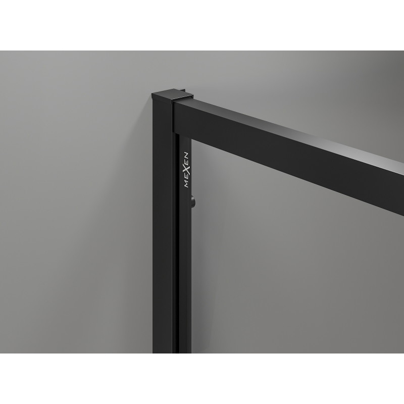 Mexen Exo-S плъзгаща се душ кабина 115 x 95 см, прозрачна, черна - 8151-115-095-70-00