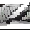 Mexen Exo Разтегляема душ кабина 120 x 95 см, прозрачна, черна - 8151-120-095-70-00
