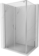 Mexen Exo-BR Duo отваряща се душ кабина 90 x 80 см, прозрачна, хром - 8182-090-080-01-00