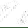 Mexen Exo кабина за душ с врата 90 x 85 см, прозрачна, хром - 8182-090-085-01-00