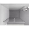 Mexen Exo душ кабина с люлееща врата 70 x 90 см, прозрачна, хромирана - 8182-070-090-01-00