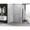 Mexen Exo-BR Duo люлееща се душ кабина 70 x 95 см, прозрачна, хром - 8182-070-095-01-00
