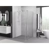 Mexen Exo стъклена душ кабина тип 'параван' 80 x 95 см, прозрачна, хром - 8182-080-095-01-00