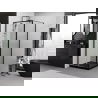 Mexen Exo сгъваем душ кабина 70 x 70 см, прозрачна, черна - 8182-070-070-70-00