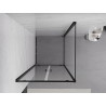 Mexen Exo-BR Duo плъзгаща се душ кабина 80 x 80 см, прозрачна, черна - 8182-080-080-70-00