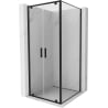 Mexen Exo сгъваема душ кабина 80 x 80 см, прозрачна, черна - 8182-080-080-70-00