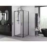 Mexen Exo-BR Duo отваряема душ кабина 100 x 100 см, прозрачна, черна - 8182-100-100-70-00