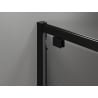 Mexen Exo душ кабина с въртяща се врата 80 x 70 см, прозрачна, черна - 8182-080-070-70-00